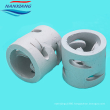 Chemical random packings 50mm ceramic pall ring for absorption and tower packing